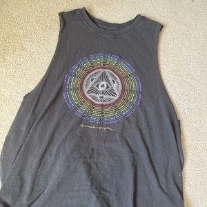 grey yoga tank top